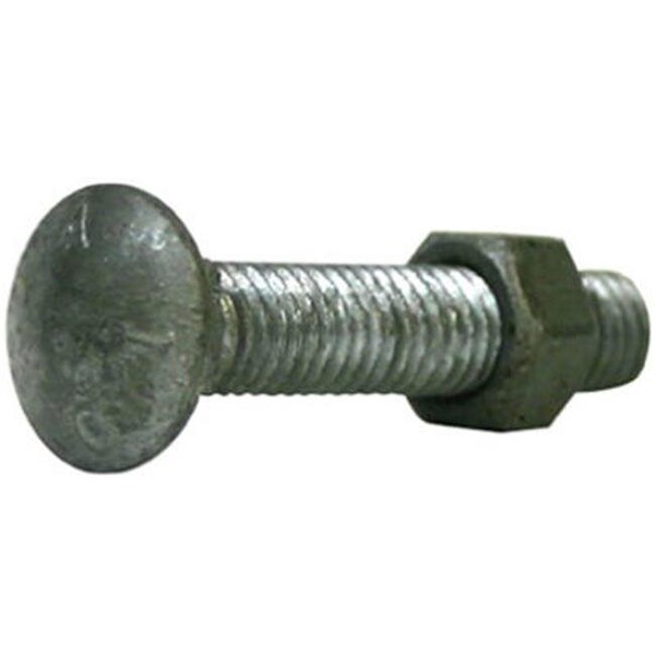 Grilltown 328504C 0.38 x 3 in. Galvanized Carriage Bolt With Nut; Pack 10 GR599914 - main
